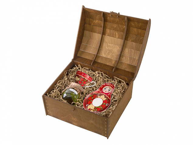Подарочный набор: чайная пара, варенье из ели и мяты с логотипом в Балашихе заказать по выгодной цене в кибермаркете AvroraStore