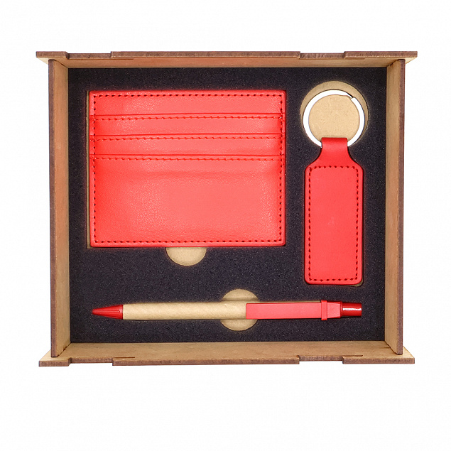 Подарочный набор Амальфи, (красный) с логотипом в Балашихе заказать по выгодной цене в кибермаркете AvroraStore