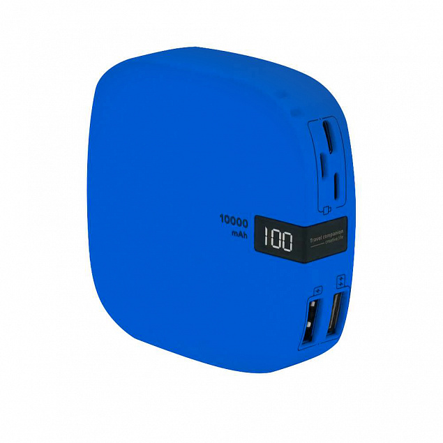 Внешний аккумулятор Revil 10000 mAh - Синий HH с логотипом в Балашихе заказать по выгодной цене в кибермаркете AvroraStore
