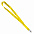 Ланъярд NECK, желтый, полиэстер, 2х50 см с логотипом в Балашихе заказать по выгодной цене в кибермаркете AvroraStore