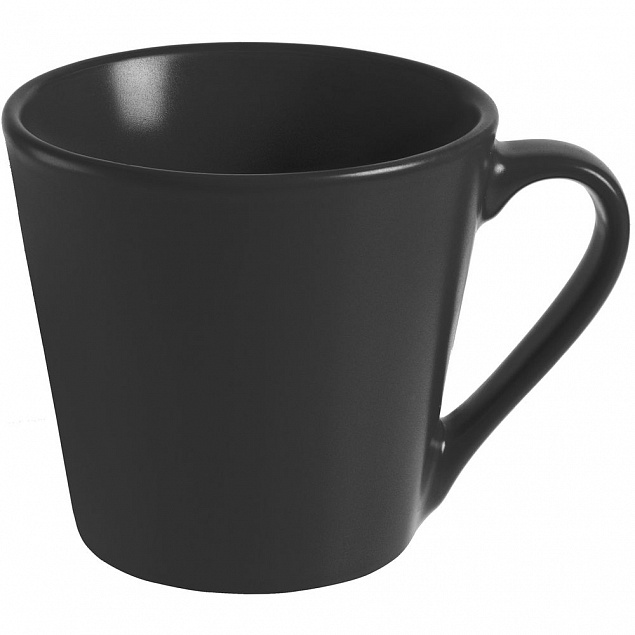 Кружка Modern Bell, матовая, черная с логотипом в Балашихе заказать по выгодной цене в кибермаркете AvroraStore