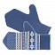 Варежки «Скандик», синие (индиго) с логотипом в Балашихе заказать по выгодной цене в кибермаркете AvroraStore