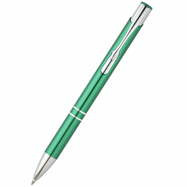Ручка металлическая Holly - Зеленый FF с логотипом в Балашихе заказать по выгодной цене в кибермаркете AvroraStore