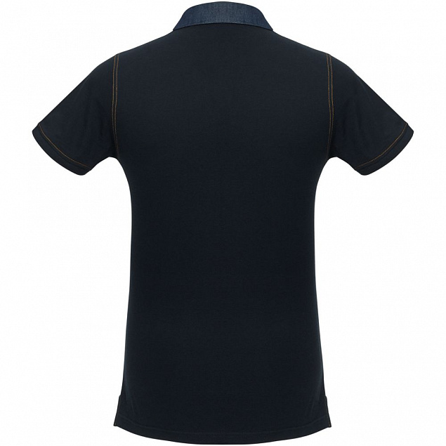 Рубашка поло мужская DNM Forward темно-синяя с логотипом в Балашихе заказать по выгодной цене в кибермаркете AvroraStore