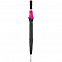 Зонт-трость Highlight, черный с розовым с логотипом в Балашихе заказать по выгодной цене в кибермаркете AvroraStore