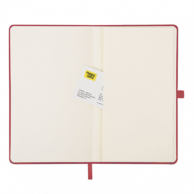 Ежедневник недатированный HAMILTON, A5, алый, кремовый блок с логотипом в Балашихе заказать по выгодной цене в кибермаркете AvroraStore