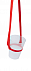 Ремешок для напитков,бутылок,красный с логотипом в Балашихе заказать по выгодной цене в кибермаркете AvroraStore