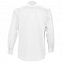 Рубашка мужская с длинным рукавом BOSTON, белая с логотипом в Балашихе заказать по выгодной цене в кибермаркете AvroraStore