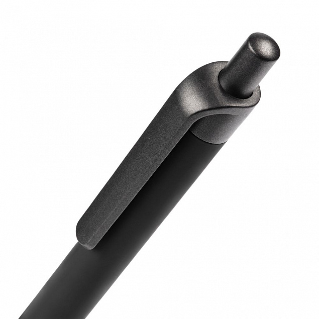 Ручка шариковая Cork, черная с логотипом в Балашихе заказать по выгодной цене в кибермаркете AvroraStore