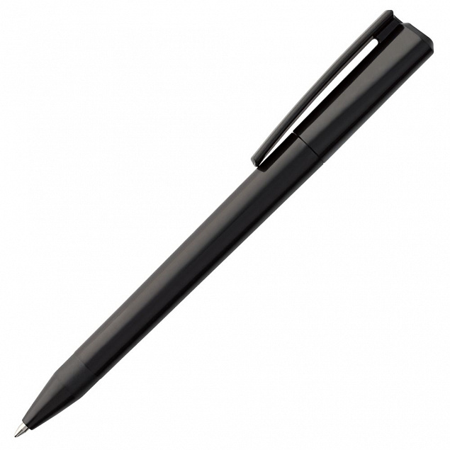 Ручка шариковая Elan, черная с логотипом в Балашихе заказать по выгодной цене в кибермаркете AvroraStore