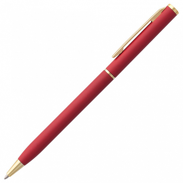 Ручка шариковая Hotel Gold, ver.2, красная с логотипом в Балашихе заказать по выгодной цене в кибермаркете AvroraStore