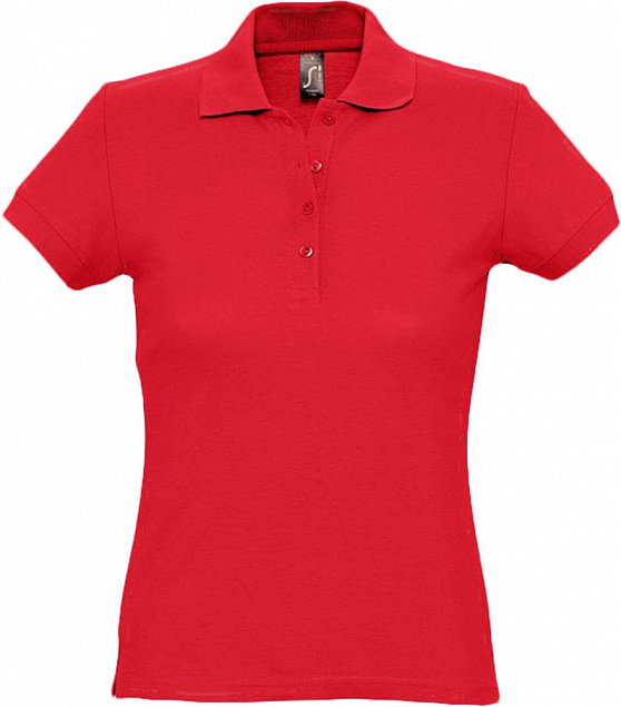 Рубашка поло женская PASSION 170, красная с логотипом в Балашихе заказать по выгодной цене в кибермаркете AvroraStore