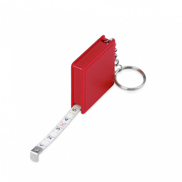 Брелок-рулетка Tape - Красный PP с логотипом в Балашихе заказать по выгодной цене в кибермаркете AvroraStore