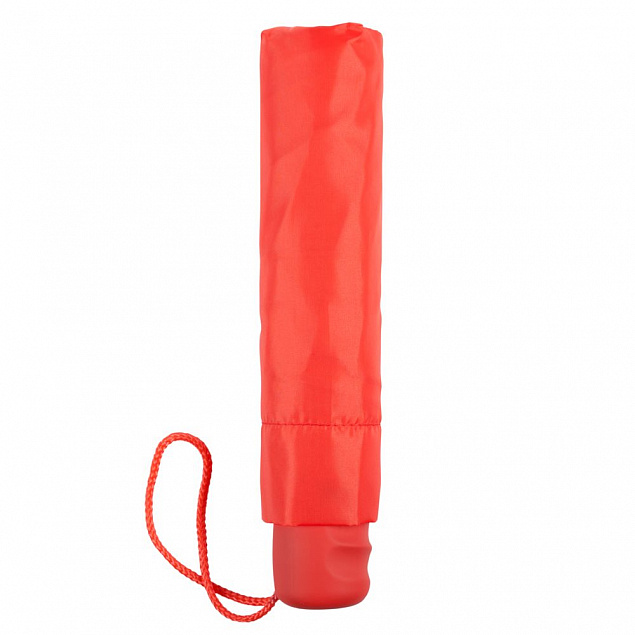 Зонт складной Basic, красный с логотипом в Балашихе заказать по выгодной цене в кибермаркете AvroraStore