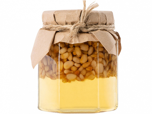 Мед с кедровыми орешками с логотипом в Балашихе заказать по выгодной цене в кибермаркете AvroraStore
