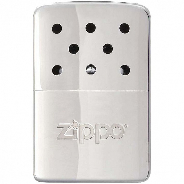 Каталитическая грелка для рук Zippo Mini, серебристая с логотипом в Балашихе заказать по выгодной цене в кибермаркете AvroraStore