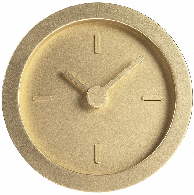 Часы настольные Bronco Sarah, золотистые с логотипом в Балашихе заказать по выгодной цене в кибермаркете AvroraStore