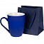 Пакет под кружку Cupfull, темно-синий с логотипом в Балашихе заказать по выгодной цене в кибермаркете AvroraStore