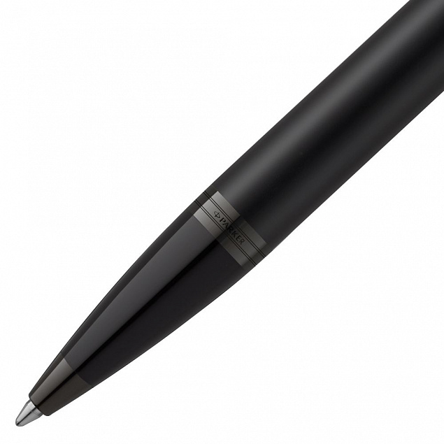 Ручка шариковая Parker IM Achromatic Black с логотипом в Балашихе заказать по выгодной цене в кибермаркете AvroraStore