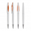 Ручка шариковая "Sophie", белый/оранжевый с логотипом в Балашихе заказать по выгодной цене в кибермаркете AvroraStore