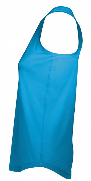 Майка женская MOKA 110, ярко-голубая с логотипом в Балашихе заказать по выгодной цене в кибермаркете AvroraStore