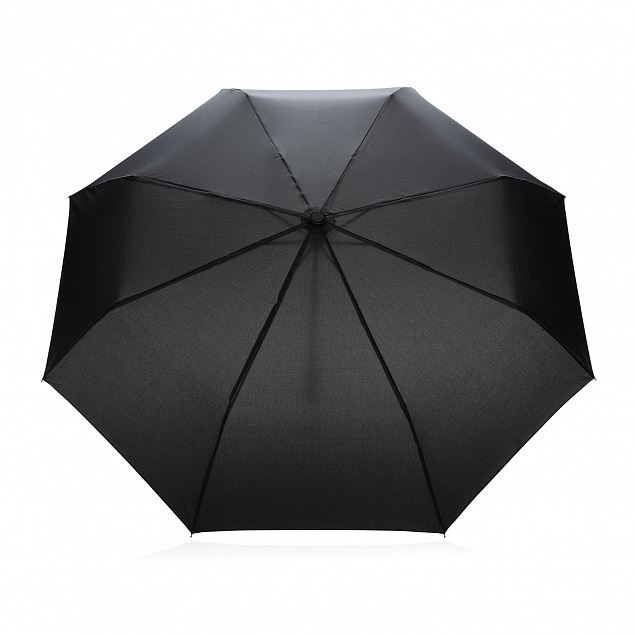 Компактный зонт Impact из RPET AWARE™ с бамбуковой ручкой, 20.5" с логотипом в Балашихе заказать по выгодной цене в кибермаркете AvroraStore
