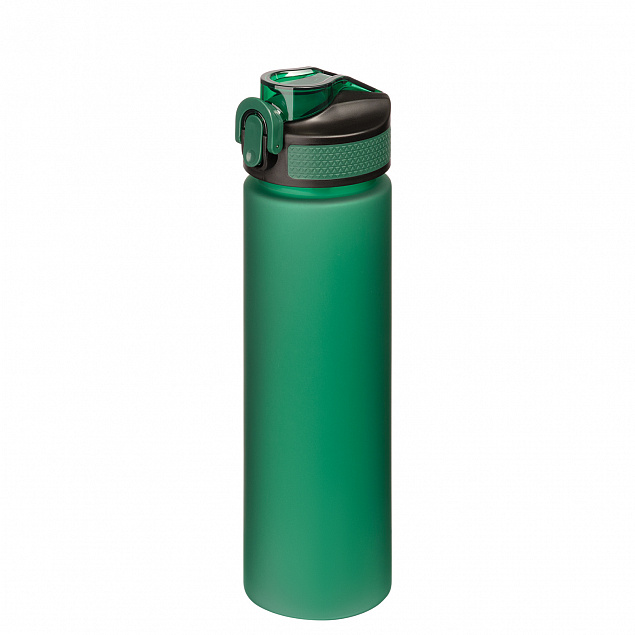 Спортивная бутылка для воды, Flip, 700 ml, темно-зеленая (ТОЛЬКО ПОД ПОЛНУЮ ЗАПЕЧАТКУ) с логотипом в Балашихе заказать по выгодной цене в кибермаркете AvroraStore