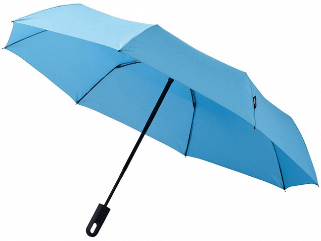 Зонт Traveler автоматический 21,5, синий с логотипом в Балашихе заказать по выгодной цене в кибермаркете AvroraStore