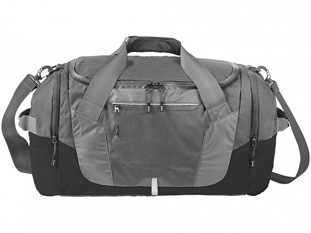 Сумка-рюкзак Revelstoke дорожная, серый/черный с логотипом в Балашихе заказать по выгодной цене в кибермаркете AvroraStore