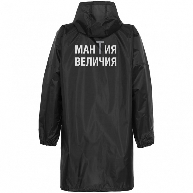 Дождевик «Мантия величия», черный с логотипом в Балашихе заказать по выгодной цене в кибермаркете AvroraStore