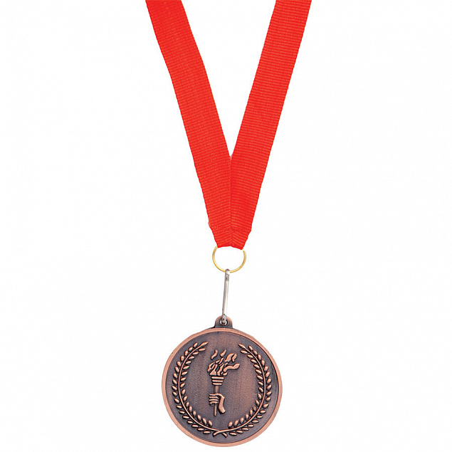Медаль наградная на ленте  "Бронза" с логотипом в Балашихе заказать по выгодной цене в кибермаркете AvroraStore