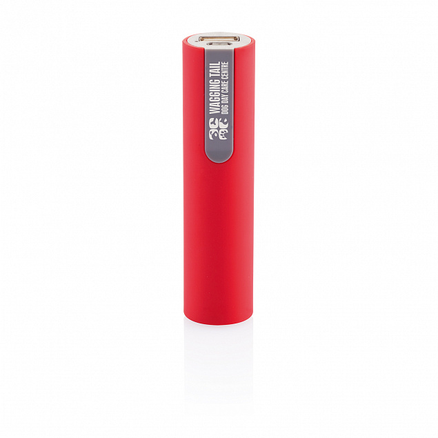 Зарядное устройство 2200 mAh, красный с логотипом в Балашихе заказать по выгодной цене в кибермаркете AvroraStore