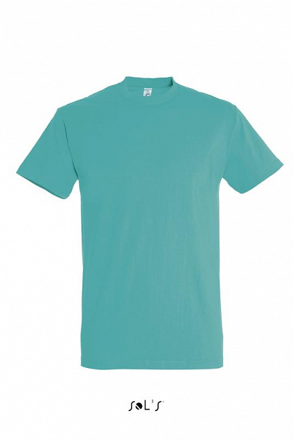 Фуфайка (футболка) IMPERIAL мужская,Карибский голубой L с логотипом в Балашихе заказать по выгодной цене в кибермаркете AvroraStore