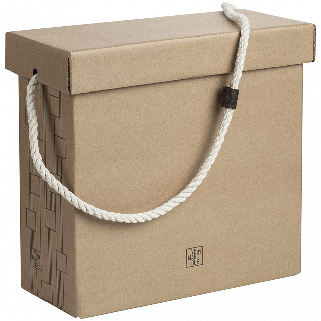 Коробка Very Marque, большая, крафт с логотипом в Балашихе заказать по выгодной цене в кибермаркете AvroraStore