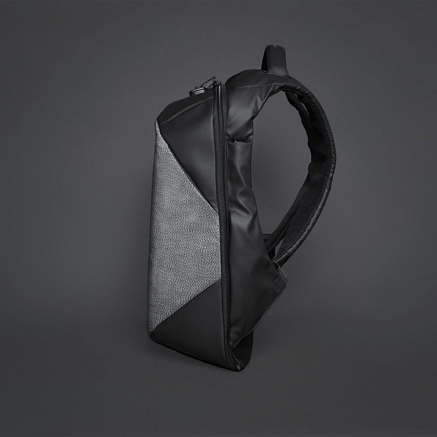 Рюкзак ClickPack Pro, черный с серым с логотипом в Балашихе заказать по выгодной цене в кибермаркете AvroraStore