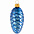 Елочная игрушка «Шишка», синяя с логотипом в Балашихе заказать по выгодной цене в кибермаркете AvroraStore