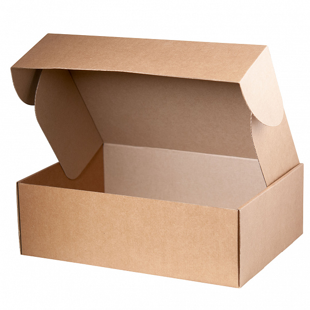 Подарочная коробка для набора универсальная, крафт, 375*296*110 мм с логотипом в Балашихе заказать по выгодной цене в кибермаркете AvroraStore