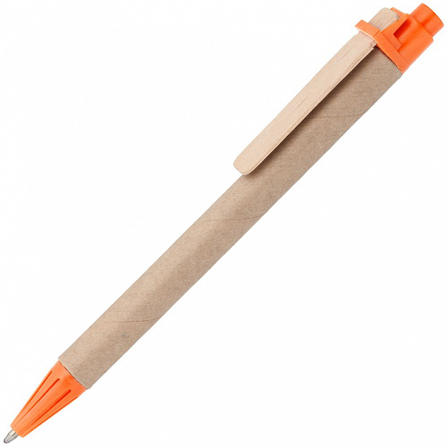 Ручка шариковая Wandy, оранжевая с логотипом в Балашихе заказать по выгодной цене в кибермаркете AvroraStore