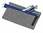 Универсальный пенал из переработанного полиэстера RPET Holder, серый/синий с логотипом в Балашихе заказать по выгодной цене в кибермаркете AvroraStore