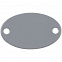 Шильдик металлический Alfa Oval, серый с логотипом в Балашихе заказать по выгодной цене в кибермаркете AvroraStore