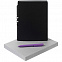 Набор Flexpen Shall, черно-фиолетовый с логотипом в Балашихе заказать по выгодной цене в кибермаркете AvroraStore