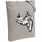 Холщовая сумка NosoRock, серая с логотипом в Балашихе заказать по выгодной цене в кибермаркете AvroraStore