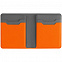 Картхолдер с отделением для купюр Dual, оранжевый с логотипом в Балашихе заказать по выгодной цене в кибермаркете AvroraStore