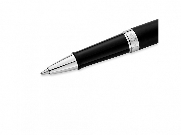 Ручка роллер «Hemisphere Matt Black CT F» с логотипом в Балашихе заказать по выгодной цене в кибермаркете AvroraStore
