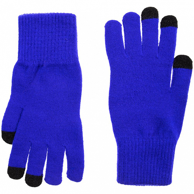 Перчатки сенсорные Urban Flow, ярко-синие с логотипом в Балашихе заказать по выгодной цене в кибермаркете AvroraStore