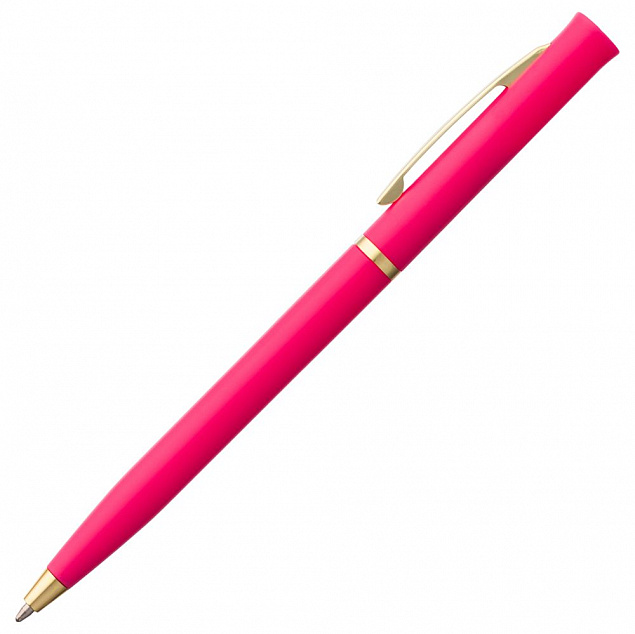 Ручка шариковая Euro Gold, розовая с логотипом в Балашихе заказать по выгодной цене в кибермаркете AvroraStore