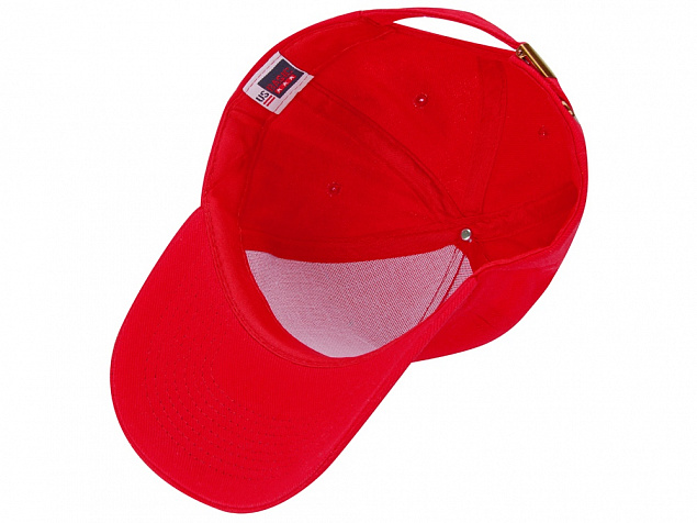 Бейсболка Florida 5-ти панельная, красный с логотипом в Балашихе заказать по выгодной цене в кибермаркете AvroraStore