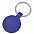 Брелок  "Круг", синий, 3,7х3,7х0,1 см, металл с логотипом в Балашихе заказать по выгодной цене в кибермаркете AvroraStore