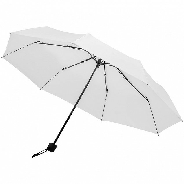 Зонт складной Hit Mini ver.2, белый с логотипом в Балашихе заказать по выгодной цене в кибермаркете AvroraStore