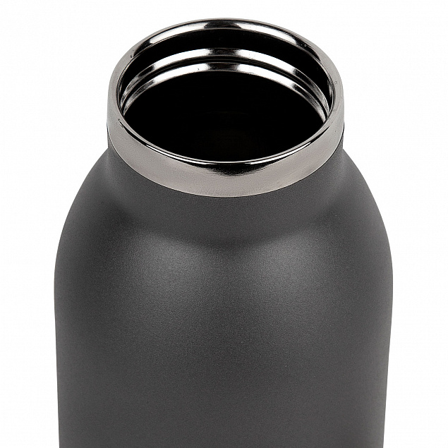 Термобутылка вакуумная герметичная Portobello, Vesper, 500 ml, серая с логотипом в Балашихе заказать по выгодной цене в кибермаркете AvroraStore